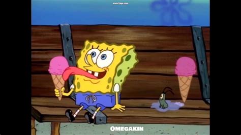 spongebob licking ice cream|spongebob squarepants ice cream king.